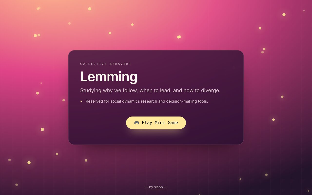 Screenshot of Lemming